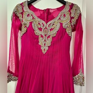 Indian ethnic reception wedding style anarkali gown